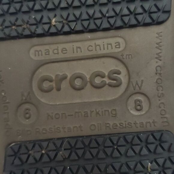 Unisex Crocs, velocity comfort work shoes, lace up. W-8/M-6 - Picture 5 of 9